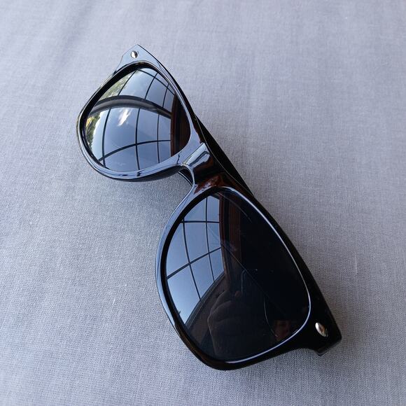 Classic Black Sunglasses OSFM adult sized simple unisex retro 80s 90s Y2K - Picture 3 of 15